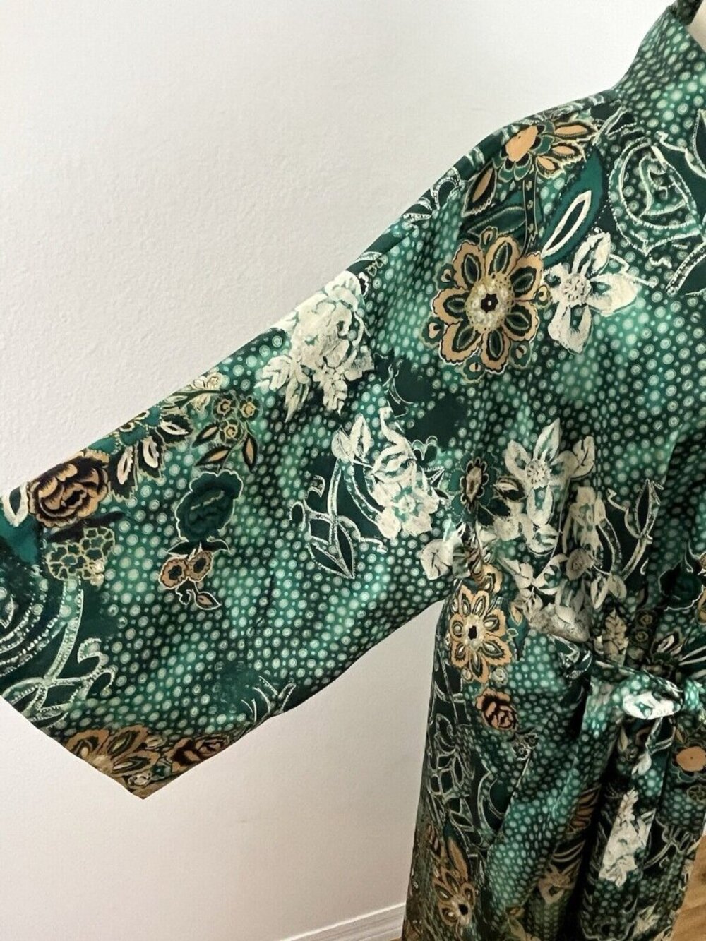 Vintage California Dynasty Lingerie Dressing Gown Peignoir Robe Women's L - Picture 3 of 14